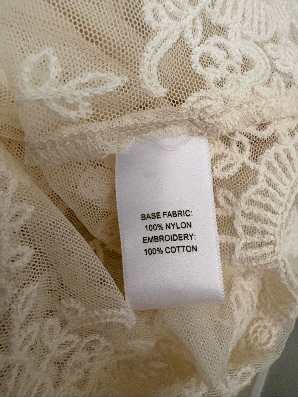 NWT House of Harlow. Marja Sea New York. Lace Cape Top Blouse White Cream Medium - Picture 5 of 7